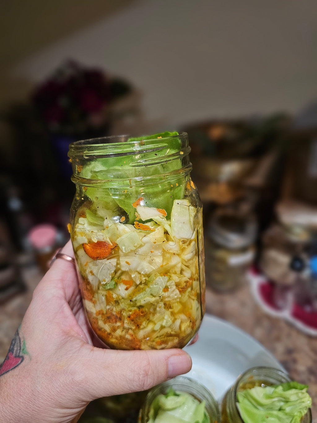 Fermented Turmeric Cabbage