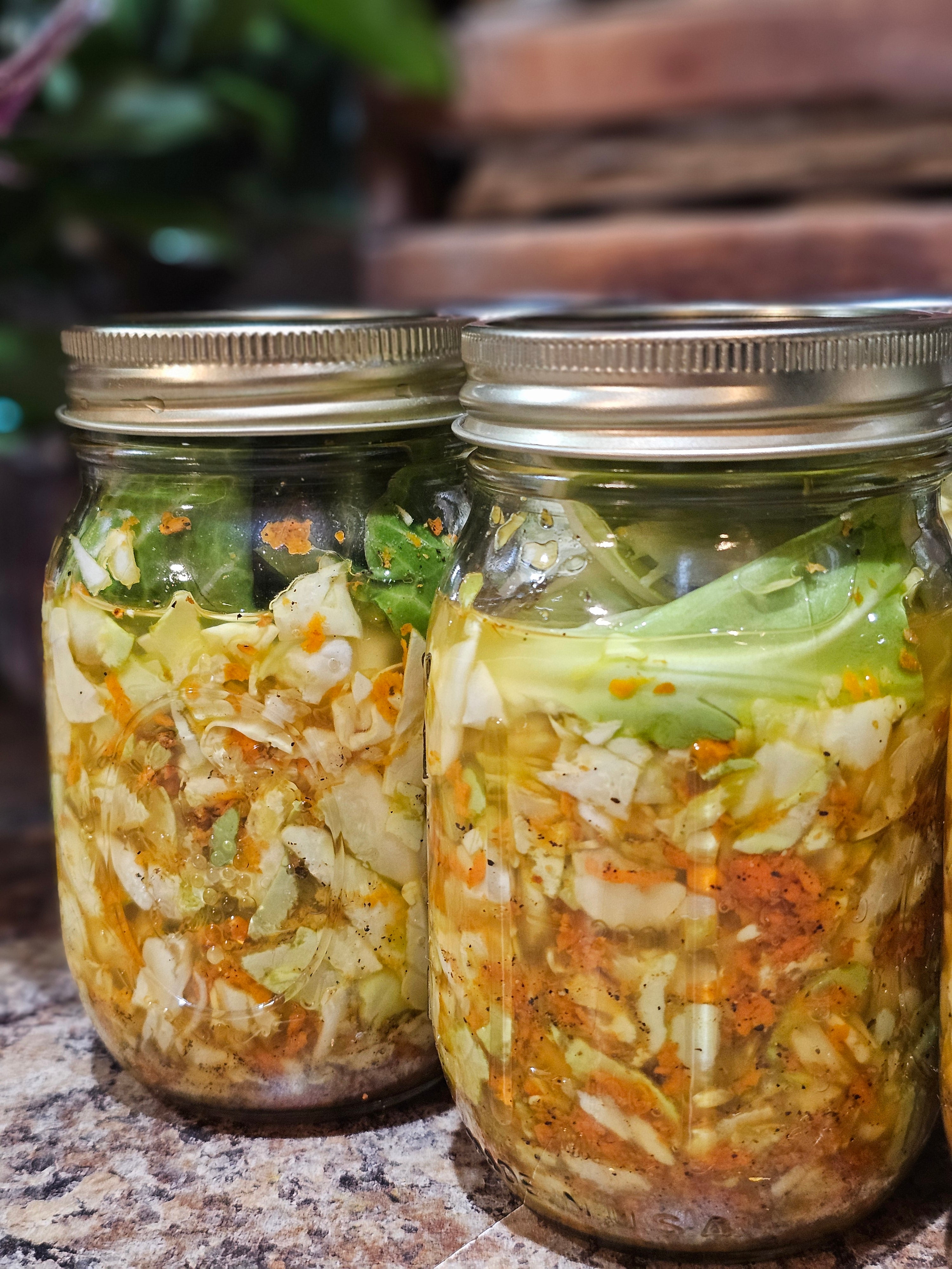 Fermented Turmeric Cabbage