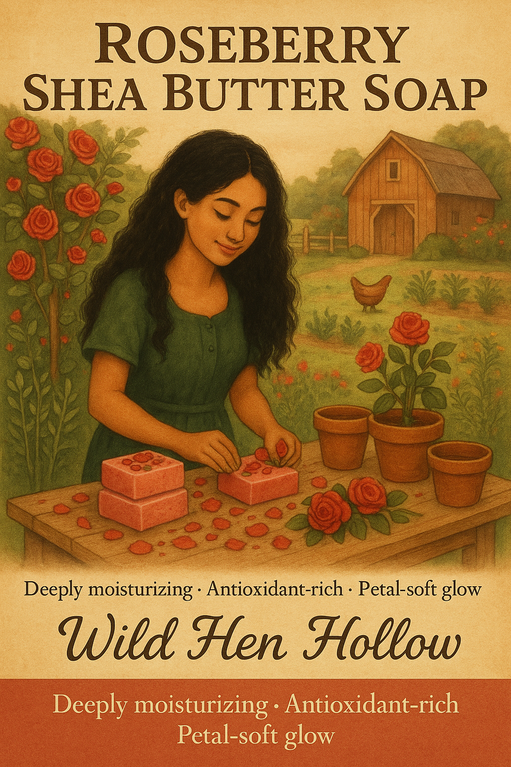 Roseberry Shea Butter Soap