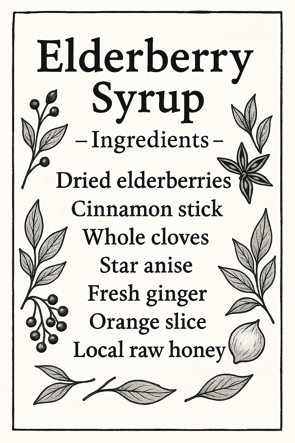 Elderberry Syrup