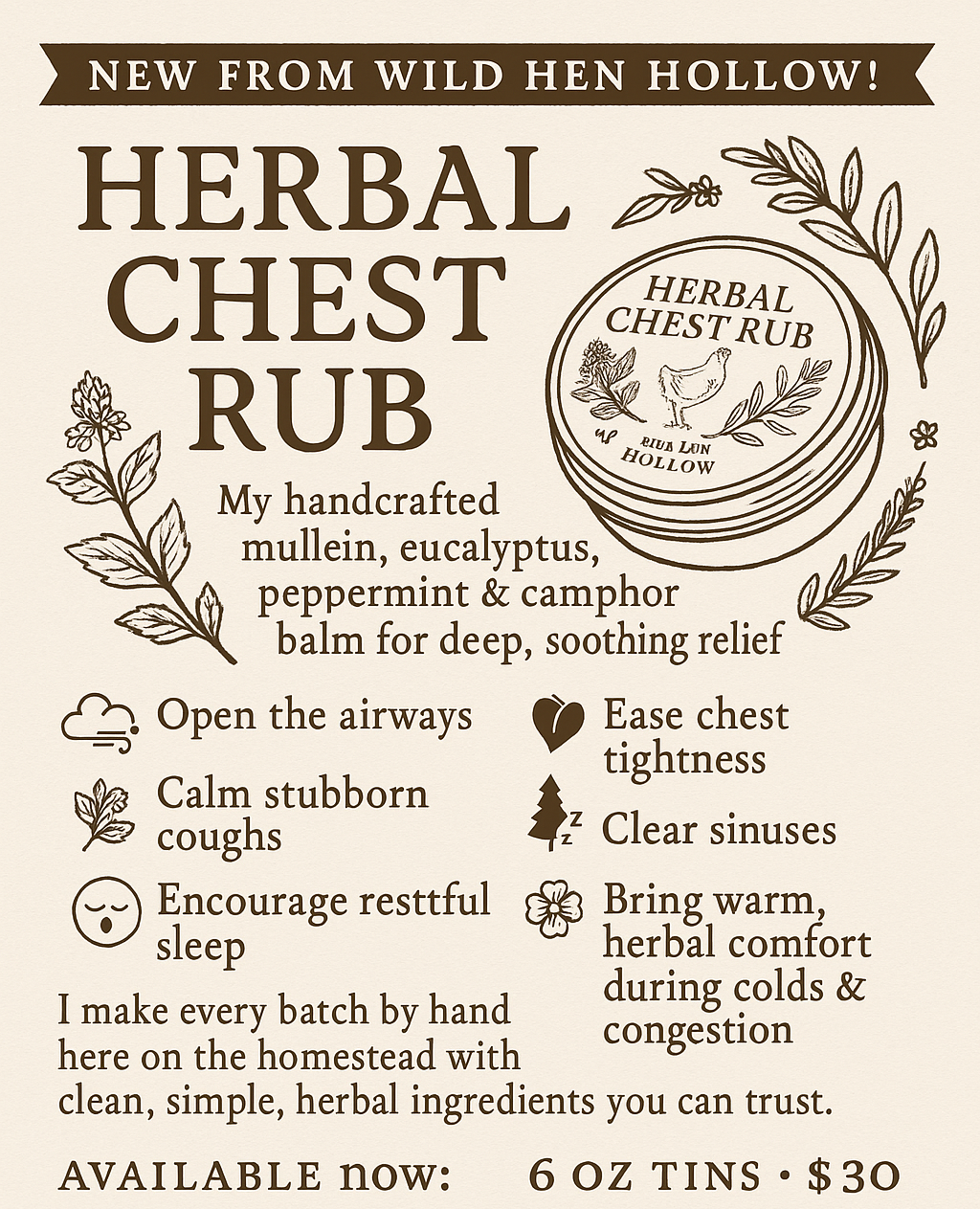 Herbal Sinus & Chest Rub