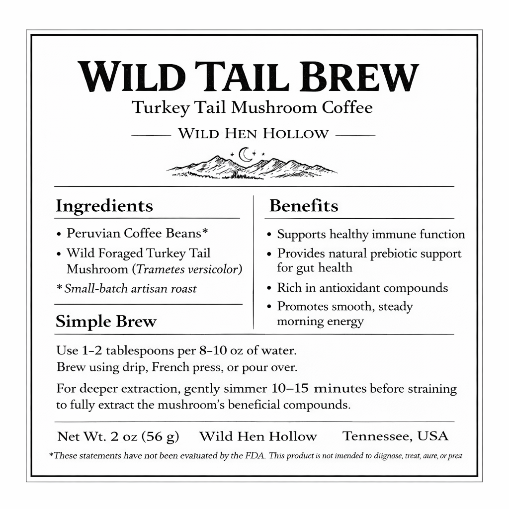Wild Tail Brew - Mushroom Coffee
